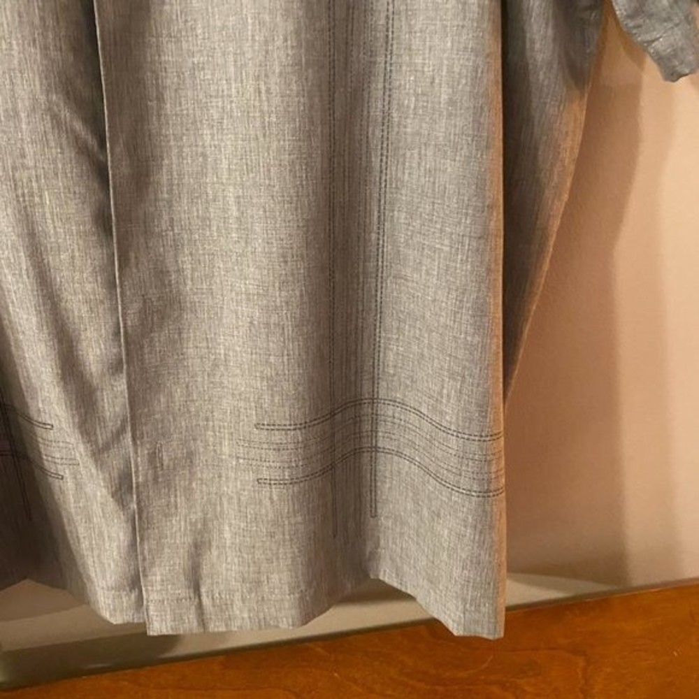 Café Luna, Men's SS Shirt, 3XL, Gray, 60% Linen, 40% Cotton - Picture 4 of 6